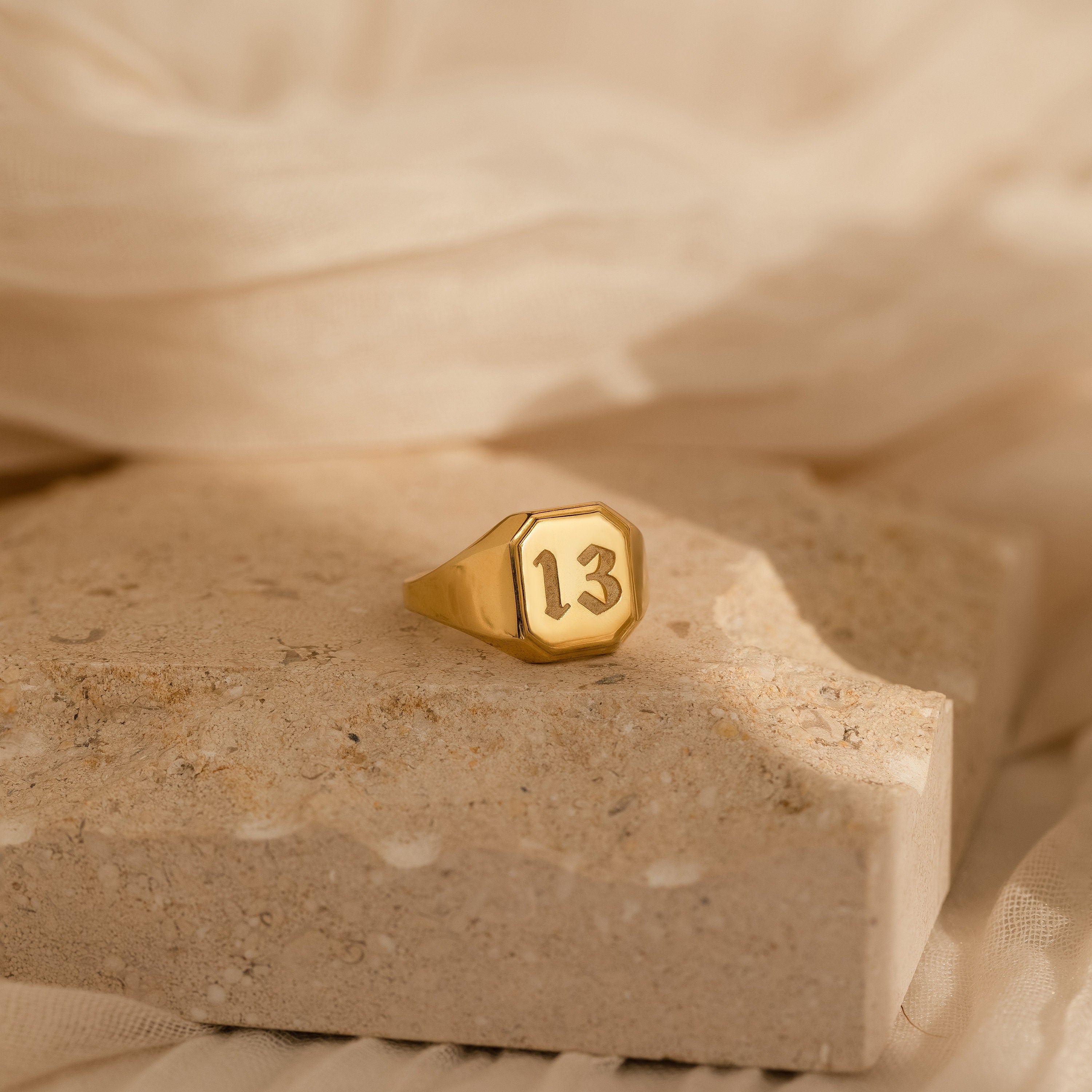 Carry Your Lucky Charm Everywhere with the Lucky Number Signet Ring